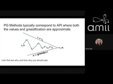 Tea Time Talks: Martha White, Policy Gradient Methods as Approximate Policy Iteration