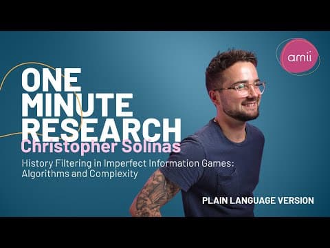 One Minute Research in Plain Language: Making AI better at complex hidden information games