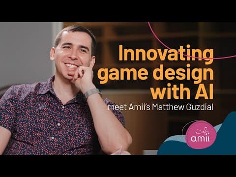 Innovating game design with AI! Meet Amii's Matthew Guzdial